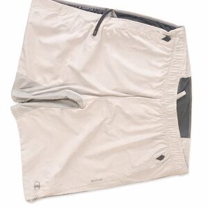 Champion Men's Light Beige Athletic Shorts with Gray Accents